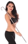 Egyptian Belly Dance Cane for Saidi Bellydance - SILVER