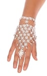 Bollywood Jingle Metal Slave Bracelet - SILVER