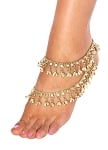 Bollywood Jingle Bell Anklet - GOLD