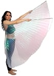PETITE Isis Wings Belly Dance Costume Prop - WHITE OPAL