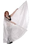 Isis Wings Belly Dance Costume Prop - SILVER