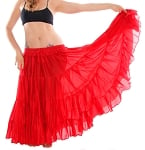 25 Yard Tribal Skirt - RED