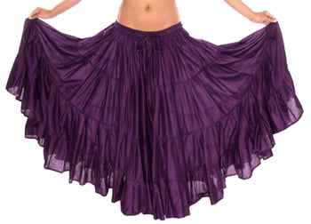 25 Yard Tribal Skirt - DARK PURPLE