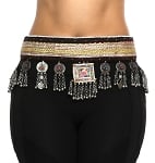 Afghani Kuchi Belt with Medallions and Coins - Assorted