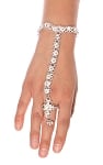 Metal Slave Bracelet with Ghungroo Bells - SILVER