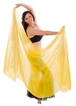 Silk Belly Dance Veil - YELLOW GOLD