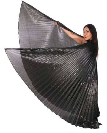 Isis Wings Belly Dance Costume Prop - BLACK