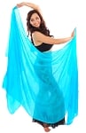 Silk Belly Dance Veil - TURQUOISE