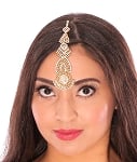 Extra Large Indian Bindi Headpiece - SILVER, GOLD, OR MULTI-COLORED
