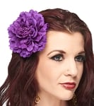 Hair Flower Costume Accessory - DARK PURPLE