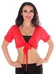 Comfy Short Sleeve Choli Dance Top - RED