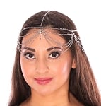 Chains & Rhinestones Deco Head Piece - SILVER