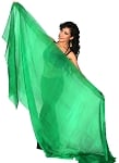 Silk Belly Dance Veil - GREEN