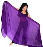 Silk Belly Dance Veil - PURPLE