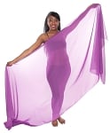 3-Yard Fine Chiffon Silky Lightweight Belly Dance Veil - PURPLE 