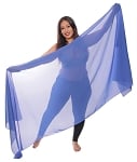 3-Yard Fine Chiffon Silky Lightweight Belly Dance Veil - ROYAL BLUE
