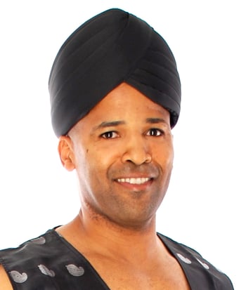 Soft Indian or Arabian Jafar Turban - BLACK