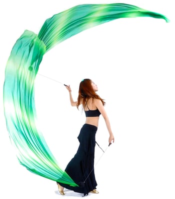 Poi Veils Set - TROPICAL BREEZE