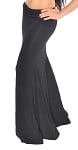 Stretchy Trumpet Mermaid Fusion Skirt - BLACK