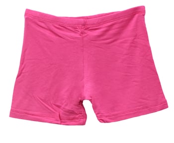 Kids Size Comfortable Stretchy Dance Shorts - DARK PINK