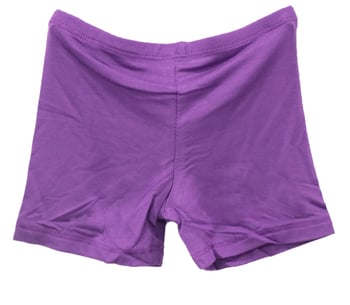 Kids Size Comfortable Stretchy Dance Shorts - PURPLE