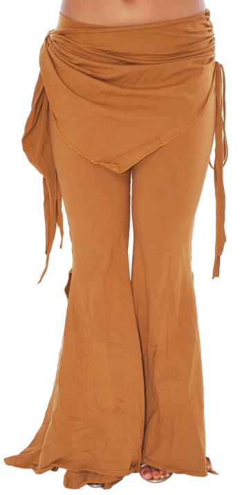 Fusion Style Dance / Yoga Pants - CARAMEL BROWN