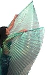 Isis Wings Belly Dance Costume Prop - GREEN OPAL