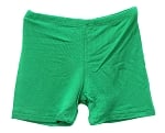 Kids Size Comfortable Stretchy Dance Shorts - GREEN