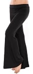 Flared Bottom Yoga Dance Pants - BLACK