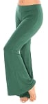 Flared Bottom Yoga Dance Pants - JADE GREEN