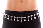 Crystal Rhinestone Belly Chain Dance Belt - ICE