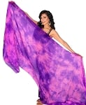 Tie-Dye Silk Bellydance Veil - NEBULA