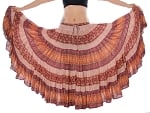 25 Yard Patterned Tribal Skirt - EARTH TONES