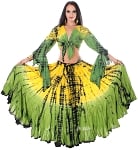 Cotton Tie Dye Tribal Skirt and Choli Set - FOREST FAIRY