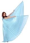 Isis Wings Belly Dance Costume Prop - LIGHT ICE BLUE 