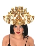 2-Level Tea Set Balancing Tray from Egypt - GOLD