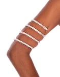 Spiral Rhinestone Wrap Bracelet / Armband - OPAL IRIDESCENT