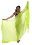 Silk Belly Dance Veil - LIME GREEN