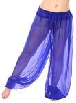 Chiffon Harem Pants - ROYAL BLUE