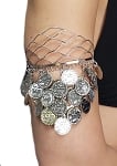 Royal Coin Drape Armband - SILVER