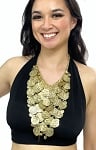 Large Egyptian Coin Full Bib Necklace