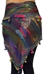 Egyptian Beaded Hip Scarf / Shawl - NEBULA