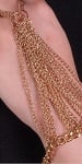 Wrist to Finger Chain Hand Bracelet - GOLD