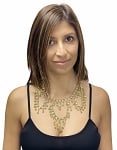 Chain Swag Necklace with Ghungroo Bells - GOLD