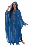 Cover-up with Rhinestone Accents from Egypt - BLUE