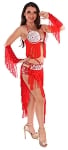Cairo Collection: Professional Modern Fringe Costume - RED