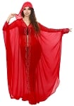 Cover-up with Rhinestone Accents from Egypt - RED
