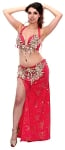 Professional Belly Dance Costume from Egypt - CORAL