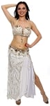 Professional Belly Dance Costume from Egypt - WHITE