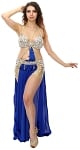 Cairo Collection: Professional Costume from Egypt - ROYAL BLUE & NUDE